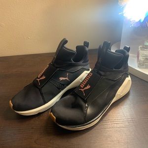 PUMA Fierce VR Black/Pink Slip On Training Shoes Sneakers 19034701 Women's